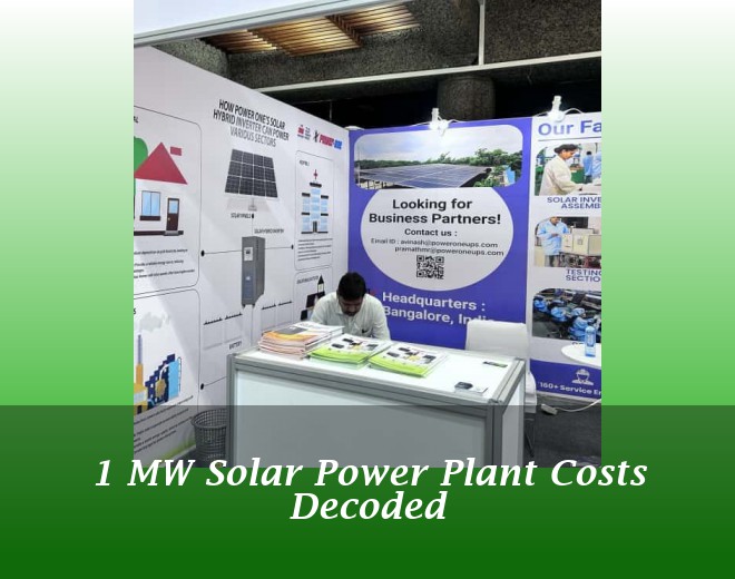 1 MW Solar Power Plant Costs Decoded