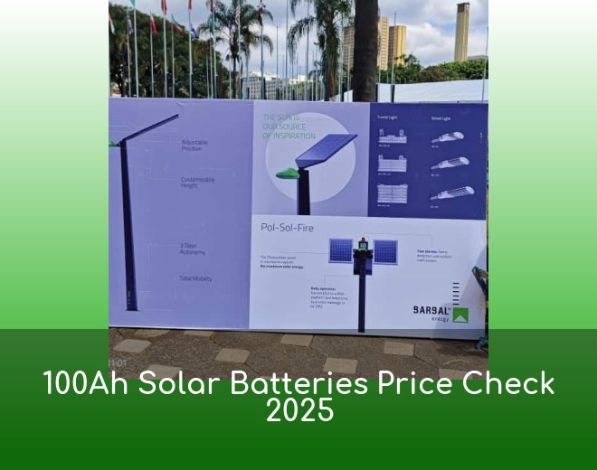 100Ah Solar Batteries Price Check 2025