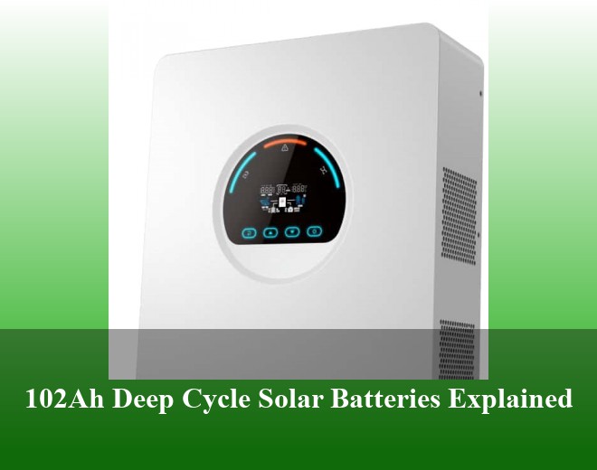 102Ah Deep Cycle Solar Batteries Explained