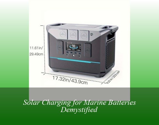 Solar Charging for Marine Batteries Demystified
