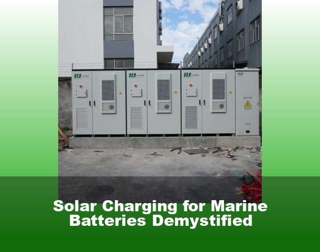 Solar Charging for Marine Batteries Demystified