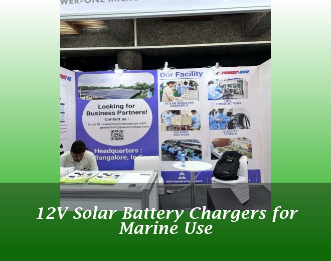 12V Solar Battery Chargers for Marine Use