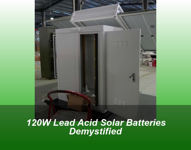 120W Lead Acid Solar Batteries Demystified