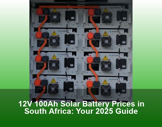12V 100Ah Solar Battery Prices in South Africa: Your 2025 Guide
