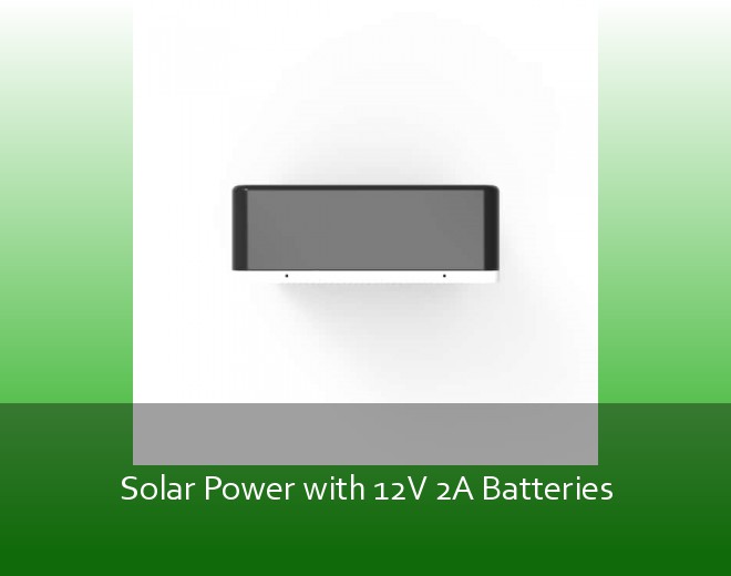 Solar Power with 12V 2A Batteries
