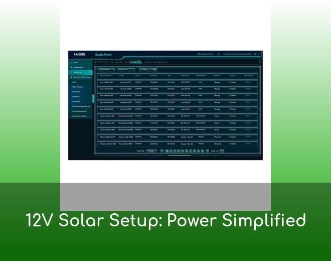 12V Solar Setup: Power Simplified