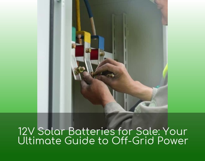 12V Solar Batteries for Sale: Your Ultimate Guide to Off-Grid Power