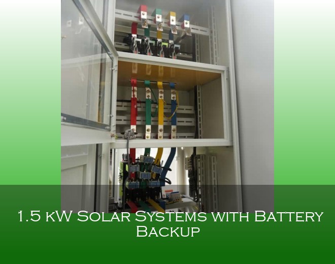 1.5 kW Solar Systems with Battery Backup