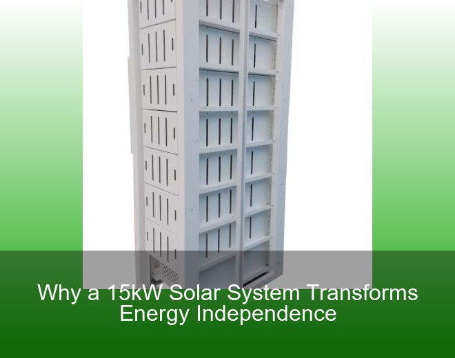 Why a 15kW Solar System Transforms Energy Independence