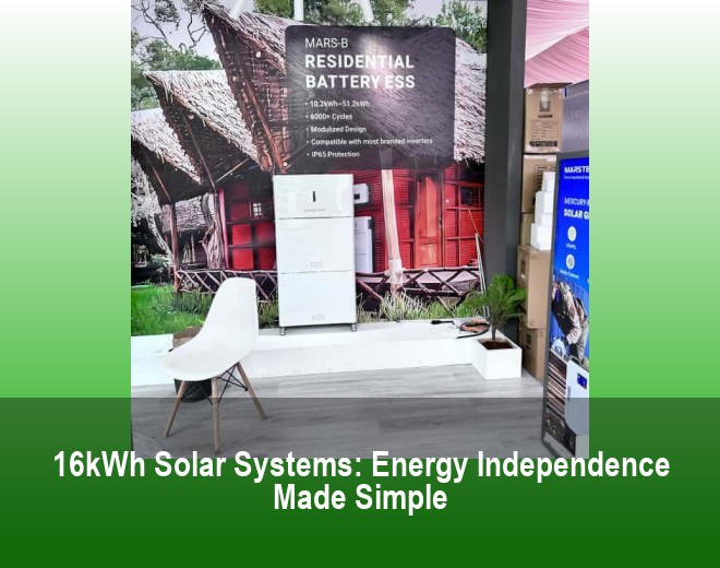 16kWh Solar Systems: Energy Independence Made Simple