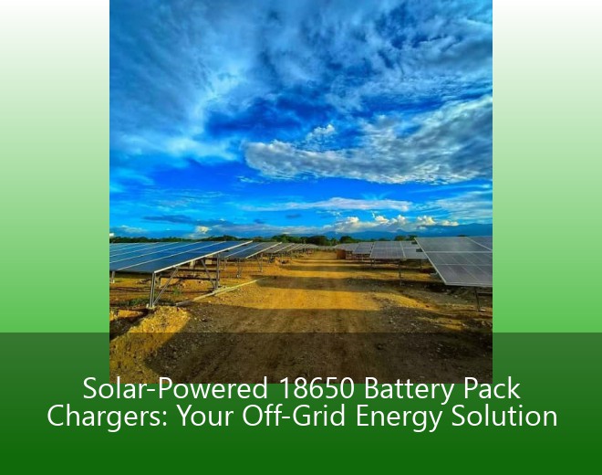 Solar-Powered 18650 Battery Pack Chargers: Your Off-Grid Energy Solution
