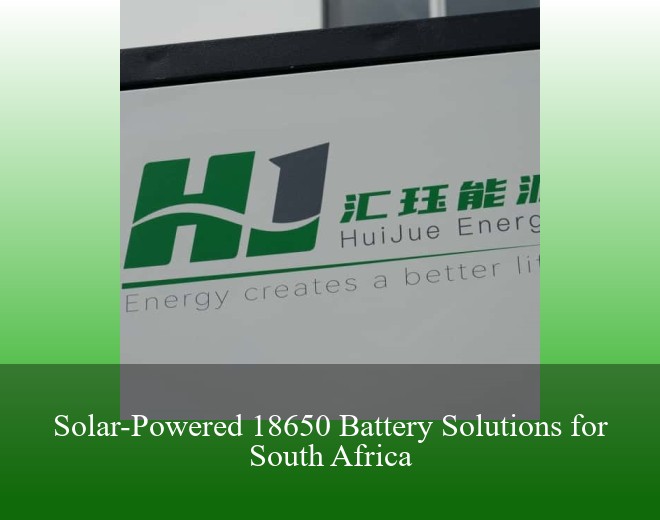 Solar-Powered 18650 Battery Solutions for South Africa