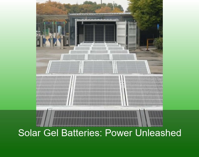 Solar Gel Batteries: Power Unleashed