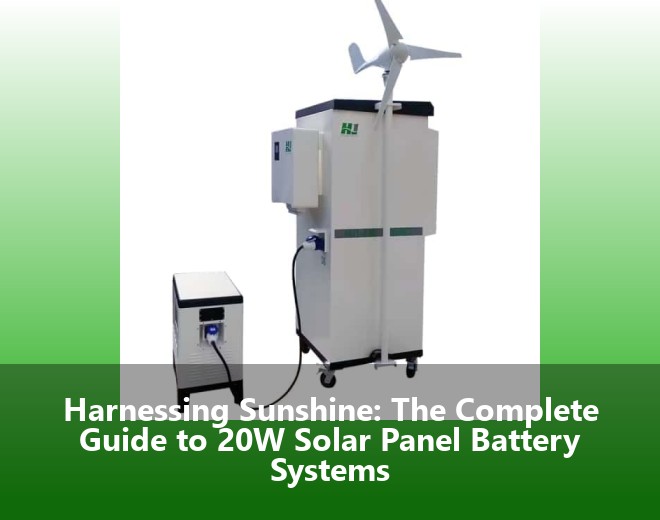 Harnessing Sunshine: The Complete Guide to 20W Solar Panel Battery Systems
