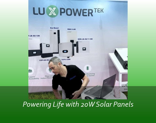 Powering Life with 20W Solar Panels