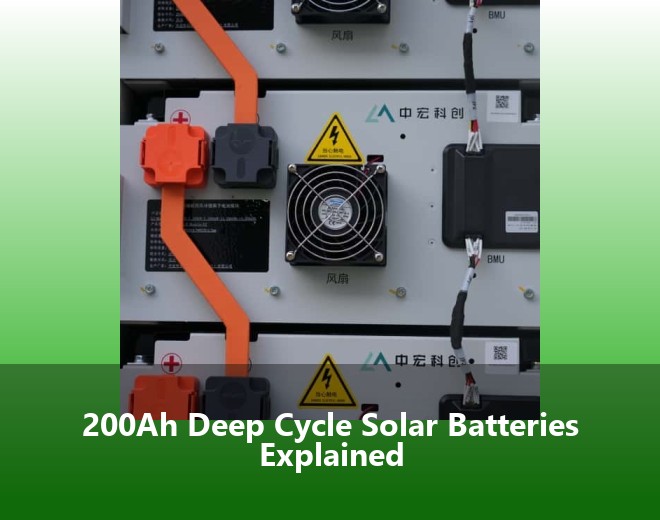 200Ah Deep Cycle Solar Batteries Explained