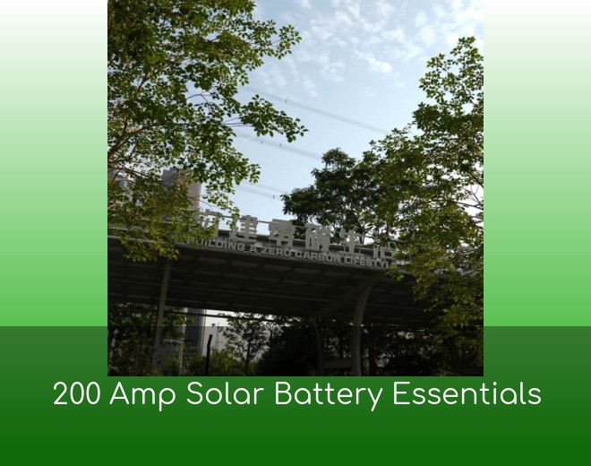 200 Amp Solar Battery Essentials