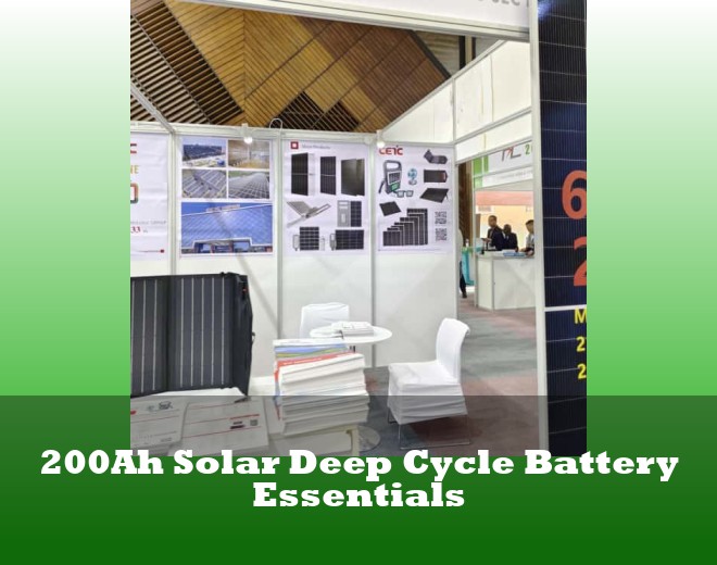 200Ah Solar Deep Cycle Battery Essentials