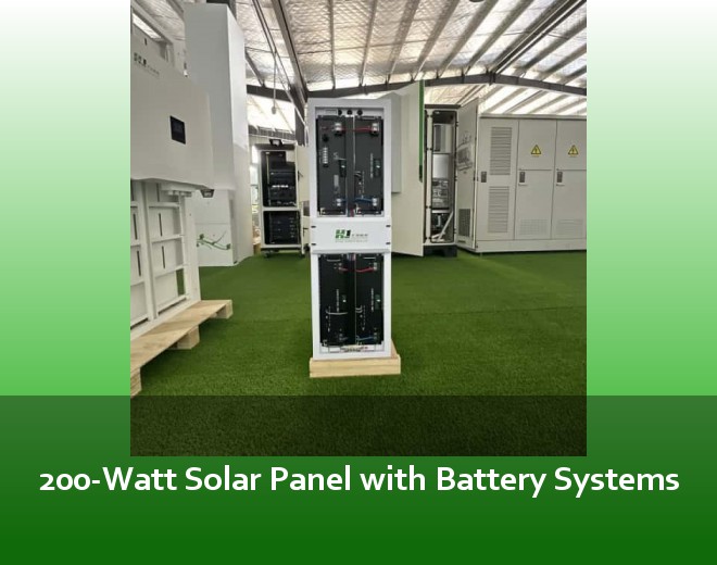 200-Watt Solar Panel with Battery Systems
