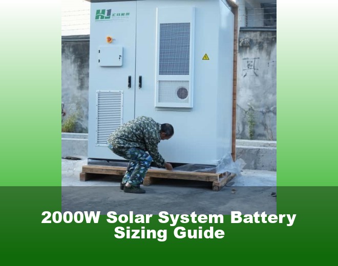 2000W Solar System Battery Sizing Guide
