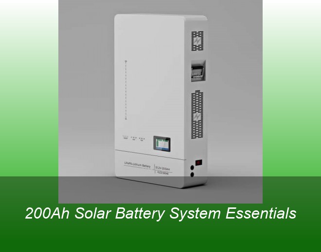 200Ah Solar Battery System Essentials