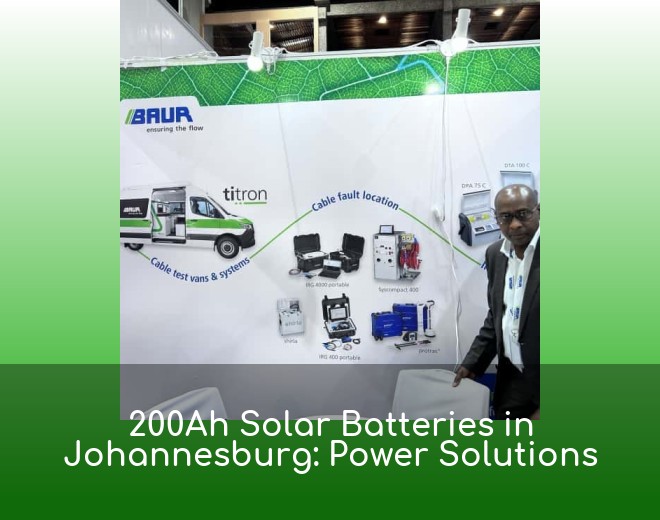 200Ah Solar Batteries in Johannesburg: Power Solutions
