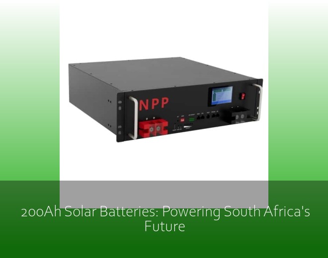 200Ah Solar Batteries: Powering South Africa's Future
