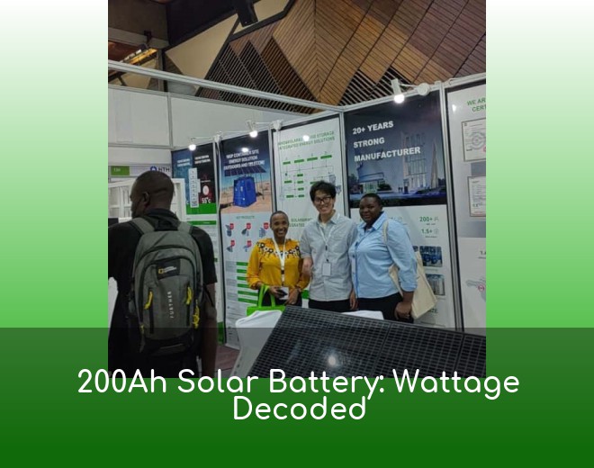 200Ah Solar Battery: Wattage Decoded