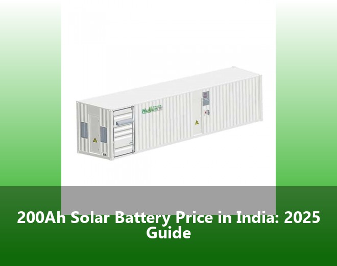 200Ah Solar Battery Price in India: 2025 Guide
