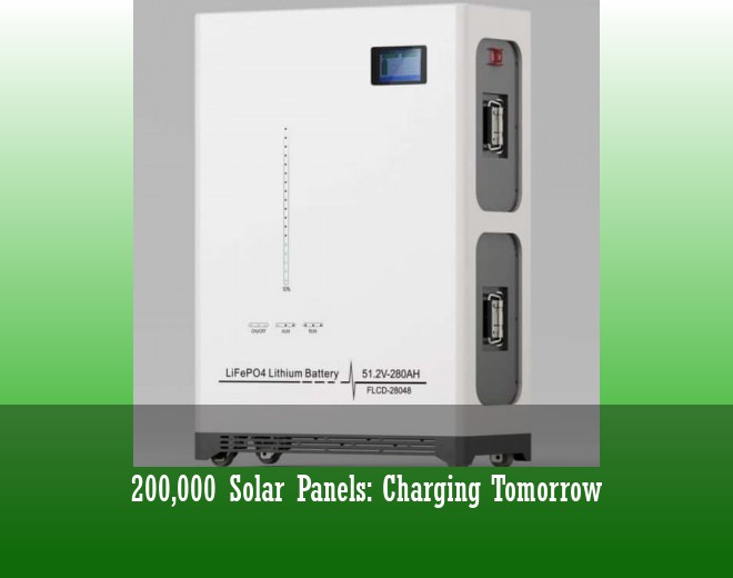 200,000 Solar Panels: Charging Tomorrow