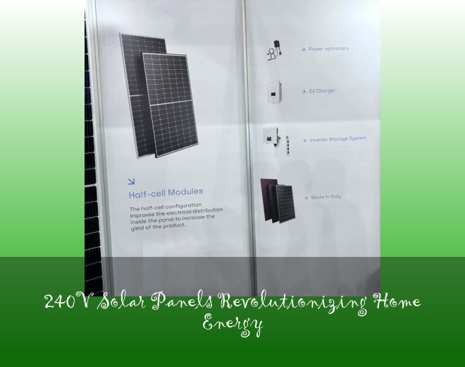 240V Solar Panels Revolutionizing Home Energy
