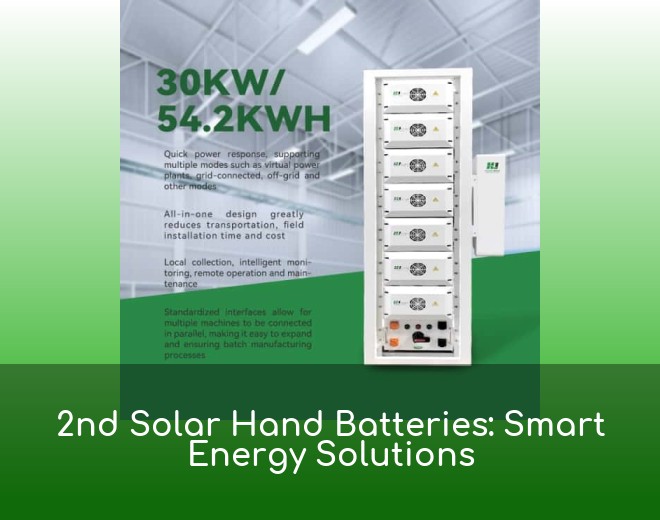 2nd Solar Hand Batteries: Smart Energy Solutions