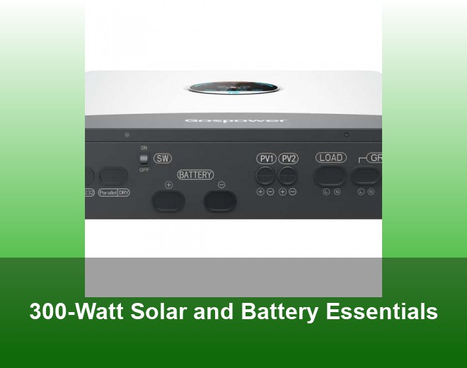 300-Watt Solar and Battery Essentials