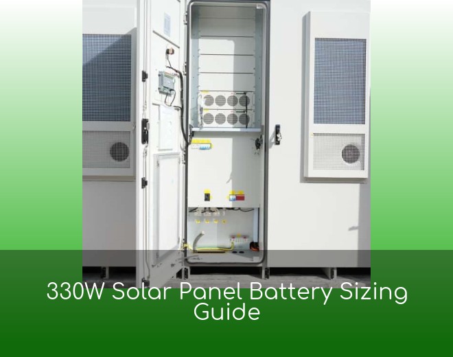 330W Solar Panel Battery Sizing Guide