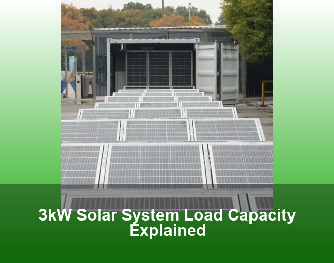 3kW Solar System Load Capacity Explained