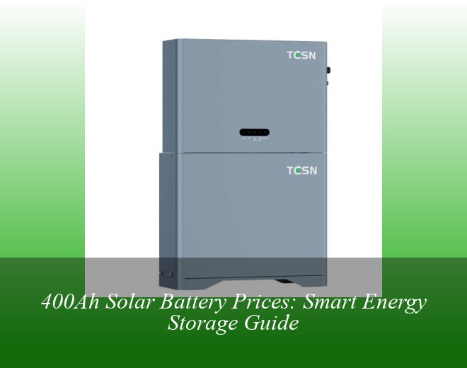400Ah Solar Battery Prices: Smart Energy Storage Guide
