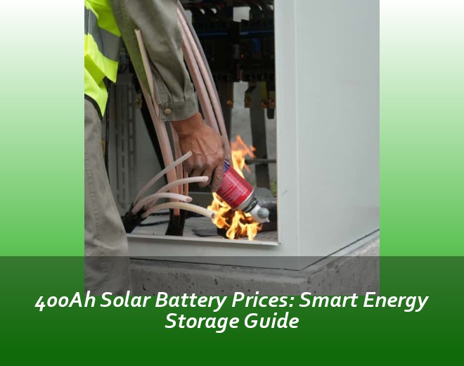400Ah Solar Battery Prices: Smart Energy Storage Guide