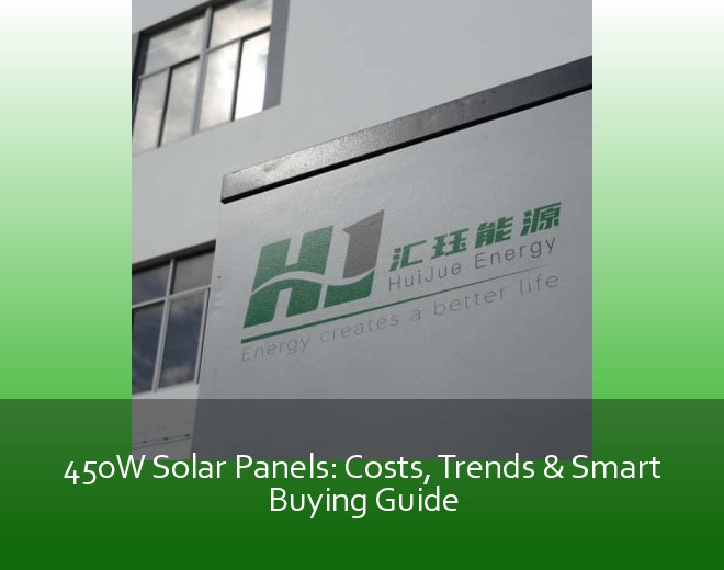 450W Solar Panels: Costs, Trends & Smart Buying Guide
