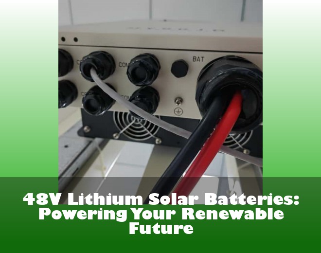 48V Lithium Solar Batteries: Powering Your Renewable Future