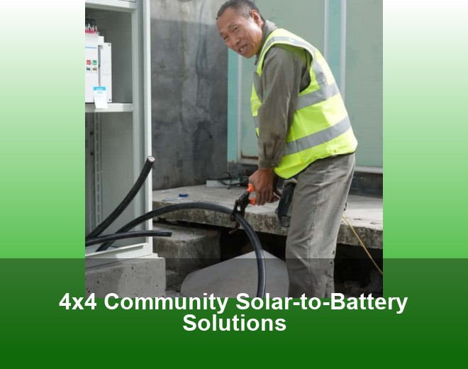 4x4 Community Solar-to-Battery Solutions