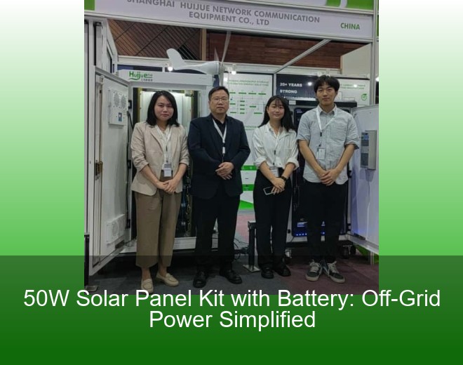 50W Solar Panel Kit with Battery: Off-Grid Power Simplified