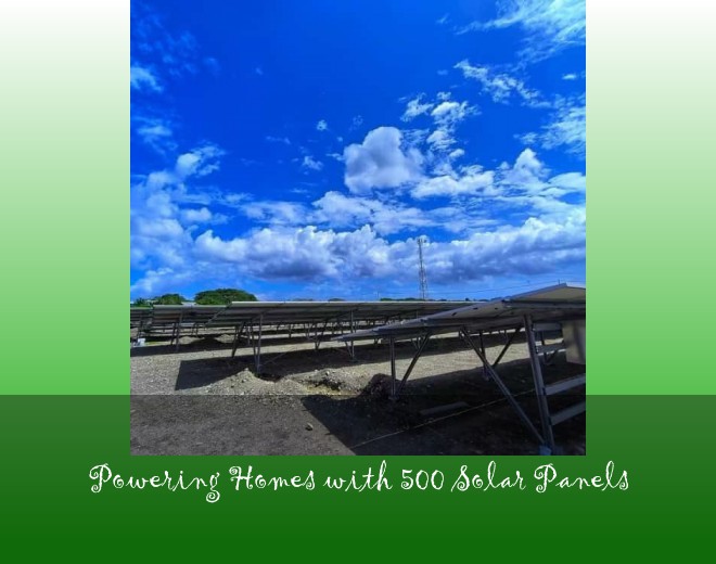 Powering Homes with 500 Solar Panels