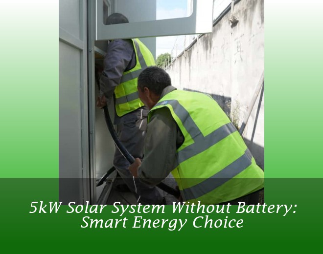 5kW Solar System Without Battery: Smart Energy Choice