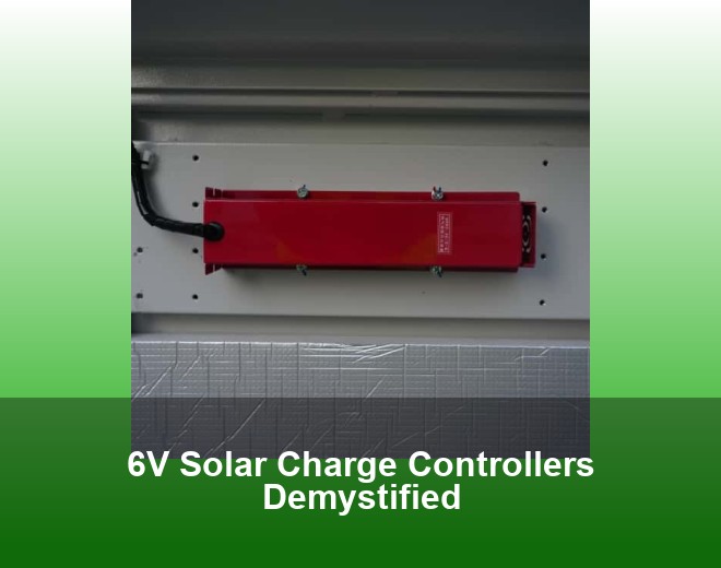 6V Solar Charge Controllers Demystified