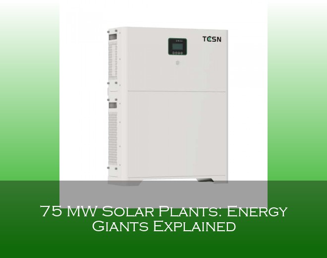 75 MW Solar Plants: Energy Giants Explained