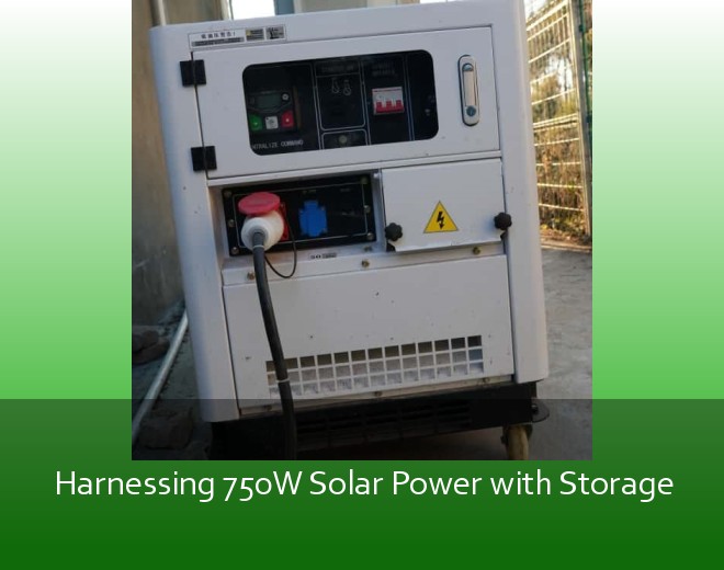 Harnessing 750W Solar Power with Storage