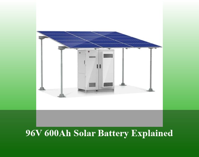 96V 600Ah Solar Battery Explained