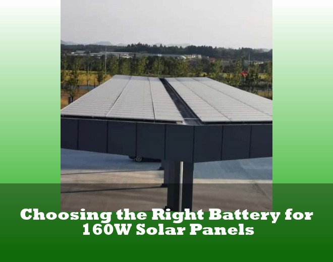 Choosing the Right Battery for 160W Solar Panels