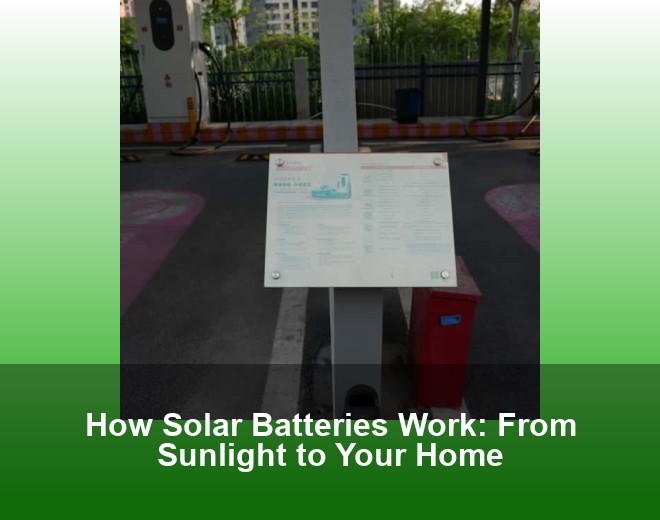 How Solar Batteries Work: From Sunlight to Your Home