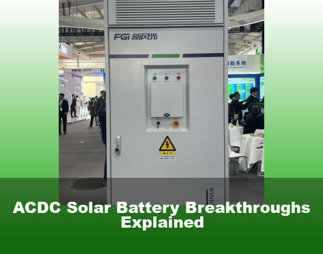 ACDC Solar Battery Breakthroughs Explained